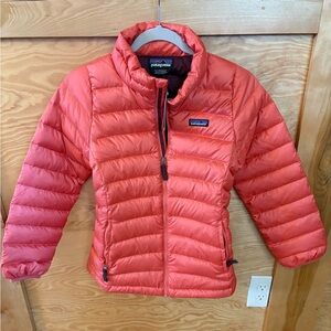Patagonia Bright Orange Puffer Jacket